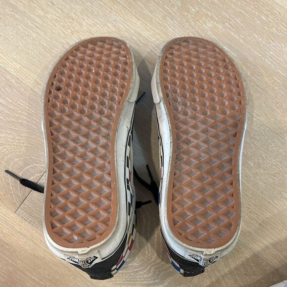 Vans Kids Checkered High-Top Sneakers - Black, Pink, Blue, Yellow - Picture 8 of 8